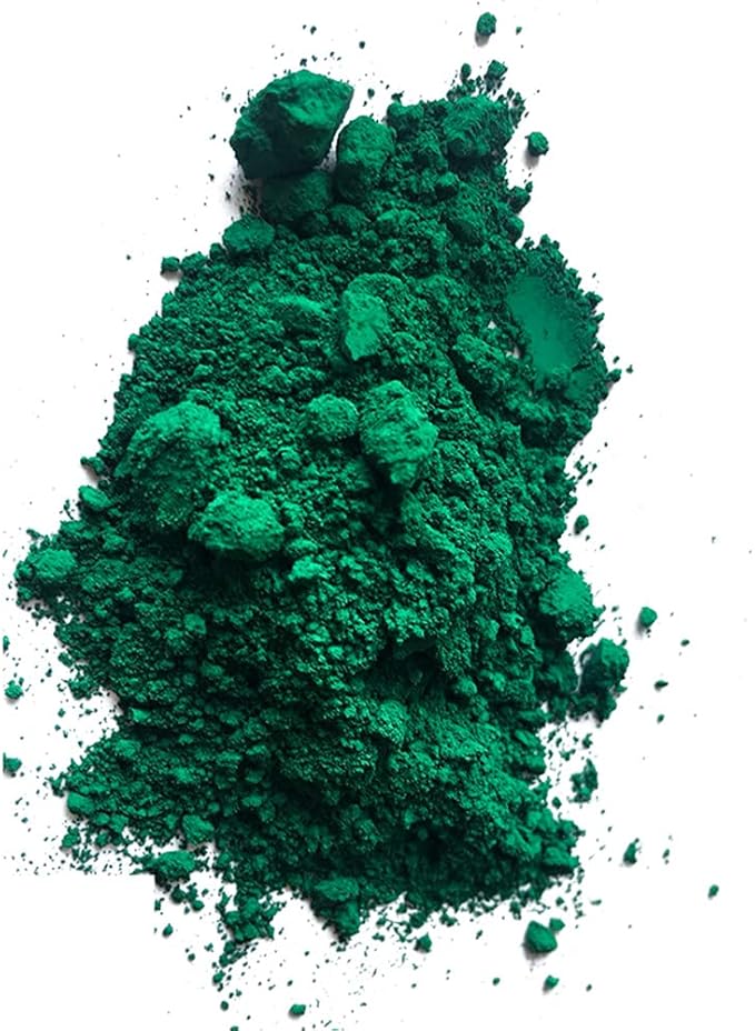GOODTAKE Iron Oxide Powder, Green Concrete Color Pigment, Color Dye for Cement, Concrete, Clay, Pastel, Mortar, Grout, Mix DIY, Epoxy Resin (12 oz)