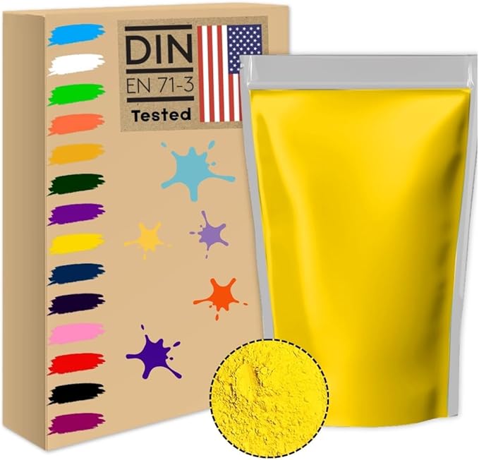2.2lb/1kg yellow Holi color powder rangoli non toxic bulk organic washable natural gender reveal decorations colour war kids dog animal summer camps festivals gift run gulal