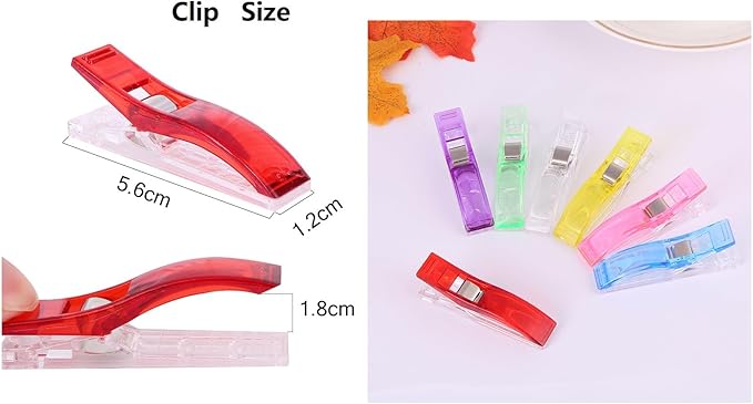 CampTek Large Sewing Clips, Needlepoint, Paper Work, Quilting Supplies-Assorted - Image 3