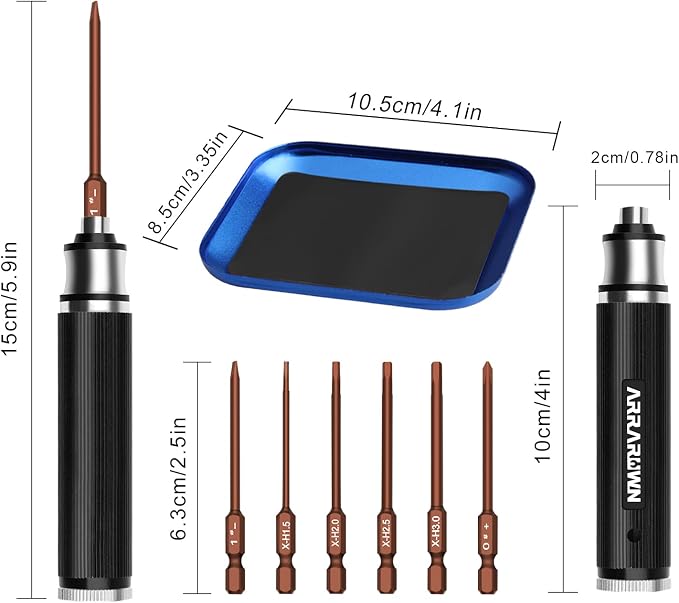9Pcs RC Car Tool Kit 6 in 1 Hex Screwdriver Set - Image 5