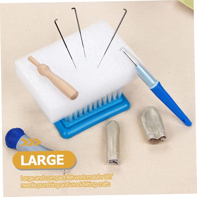 Yardenfun 4pcs Foam Mat Quilling Tool Quilting Tools Woolen Needle Felting Pad - Image 8
