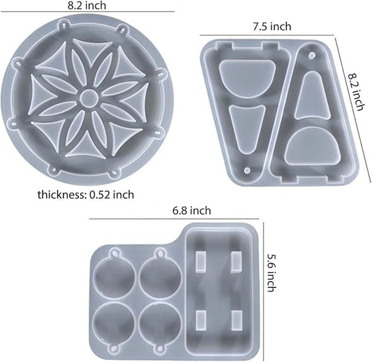 Ferris Wheel Silicone Mold - Set of 1 - Silicone Resin Casting Molds for Clay & Resin Craft Supplies