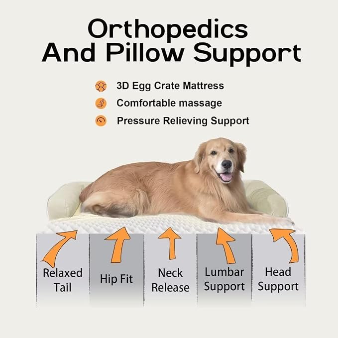 Extra Large Dog Bed-Orthopedic Waterproof XL Dog Bed - Image 3