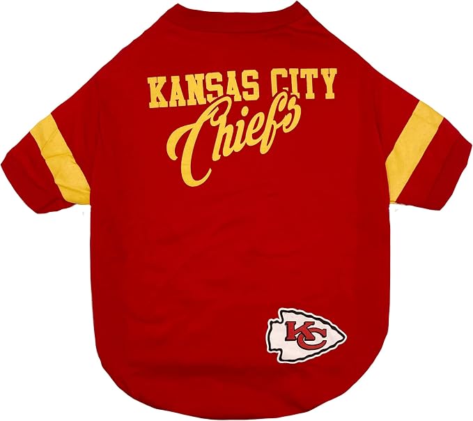 NFL Kansas City Chiefs Dog & Cat T-Shirt, Small. Football PET TEE - Image 3