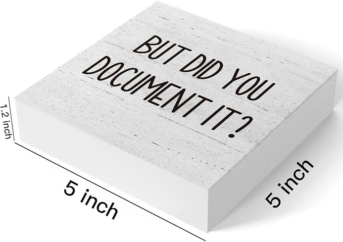 But Did You Document It Office Decor Wooden Box Sign Decorative Funny Office - Image 2