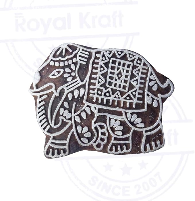 Royal Kraft Wooden Stamps DIY Fabric, Henna Printing Blocks THDtag079 - Image 3