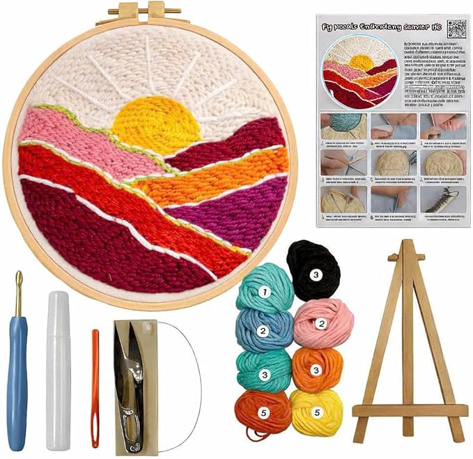 CELCRAFTIQUE Punch Needle Kits for Adults Beginner, Tool by Unknown