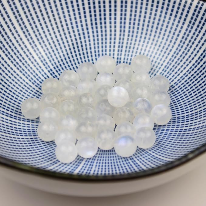 MJDCB Natural Round Stone Beads 6mm Blue Moonstone Loose Gemstone Beads - Image 6