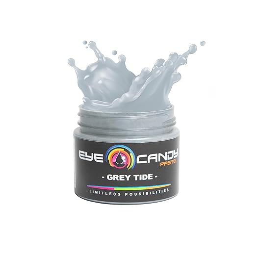 Eye Candy Pigment Paste Multipurpose DIY Arts and Crafts Additive | Epoxy, Resin Art Paste |Highly Pigmented | Woodworking (Grey Tide)