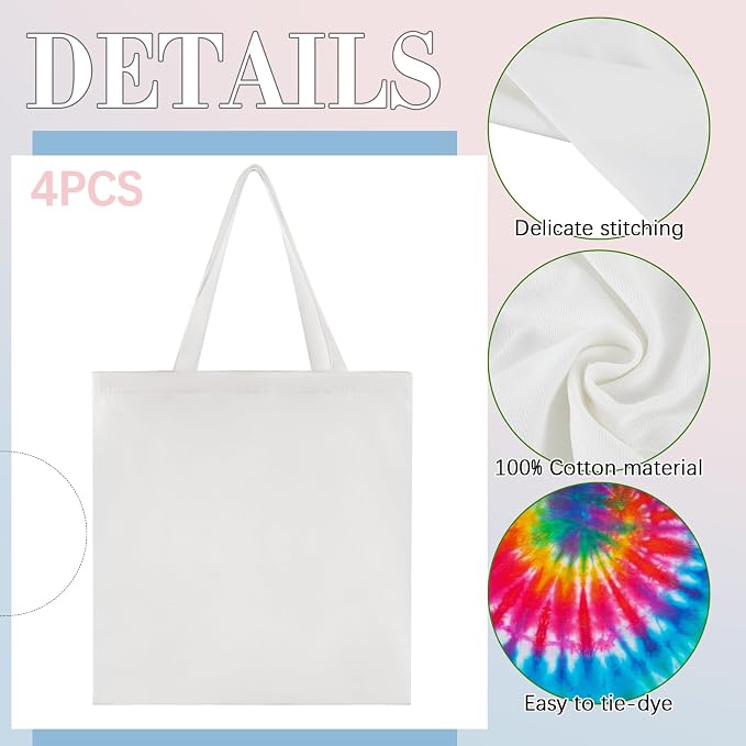 Silkfly 8 Pcs Cotton Items for Tie Dye - Image 2