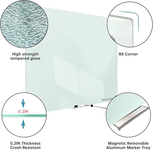 Glass Whiteboard 48 * 72Inches