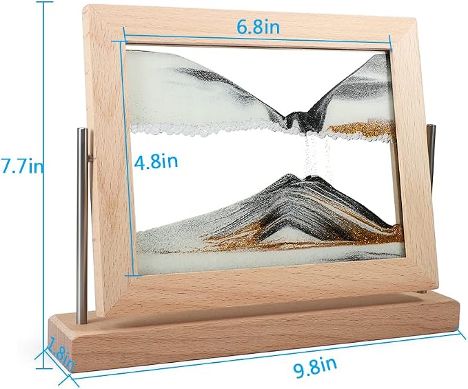 Bochino Moving Sand Art Picture Dynamic Sand Picture 3D Sand Art Frame - Image 2