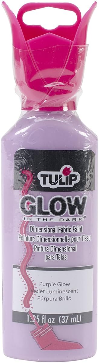 Tulip Puff Fabric Paint, Glow in The Dark Permanent Acrylic Craft Paint by Tulip