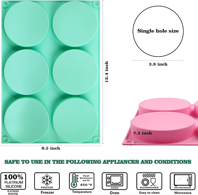 HUAKENER 2 Pcs Silicone Muffin Top Pans - Image 3