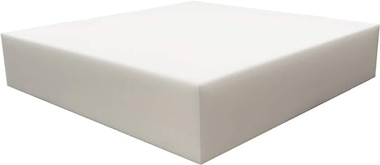 FoamRush 2" H x 24" W x 24" L Upholstery Foam Cushion High Density (Square Foam for Dining Chairs, Chair & Wheelchair Seat Cushion Replacement)