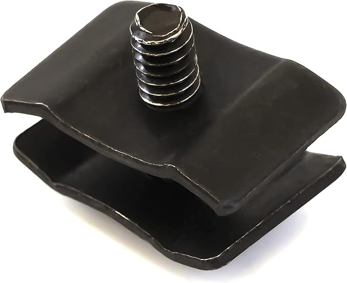 Gridwall Joining Clip Connectors for Grid Panels, Powder-Coated or Chrome Plated Steel (Quantity 20) (20, Black)