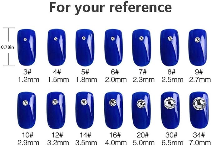 Onwon 288 Pieces SS34 / 7mm Clear Crystal Flat Back Brilliant Round Rhinestones - Image 4