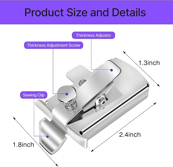 Magnetic Seam Guide for Sewing Machine, Guide Sewing Presser Foot, Seam Gauge - Image 2