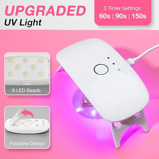 YIEHO 300g UV Resin Kit with Light and Molds, Upgraded Crystal Clear Hard UV Curing Premixed Resin Starter Jewelry Making Kit for DIY Keychain, Earring and Necklace