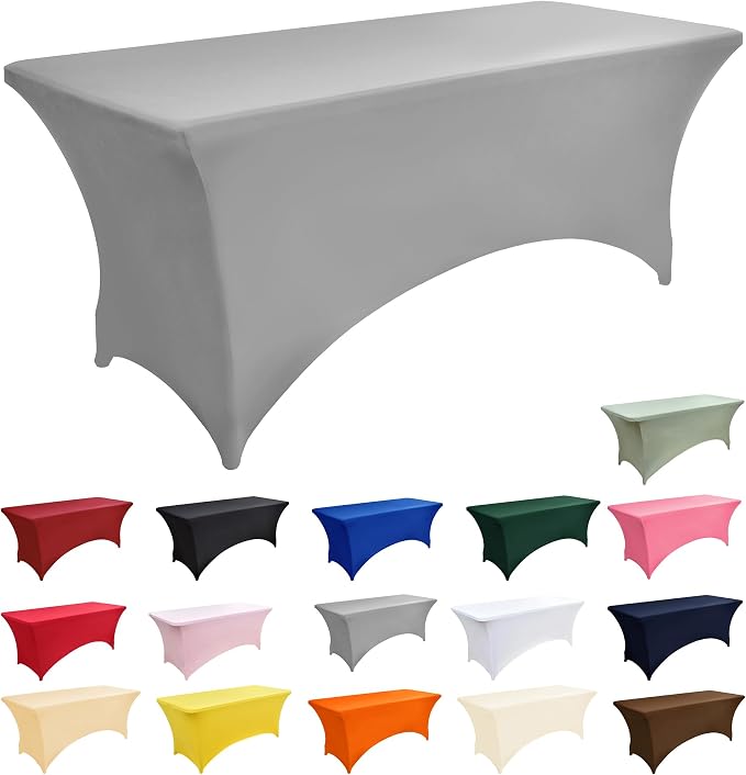 114 10-Pack 6ft Spandex Table Covers - Image 3
