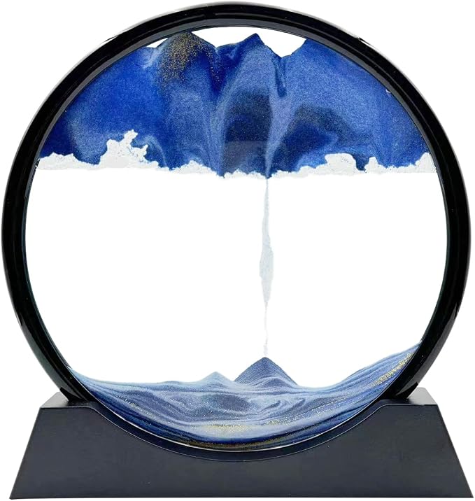 Moving Sand Art Liquid Motion, 3D Deep Sea Sandscape Color Quicksand Decor by MovingSandArt