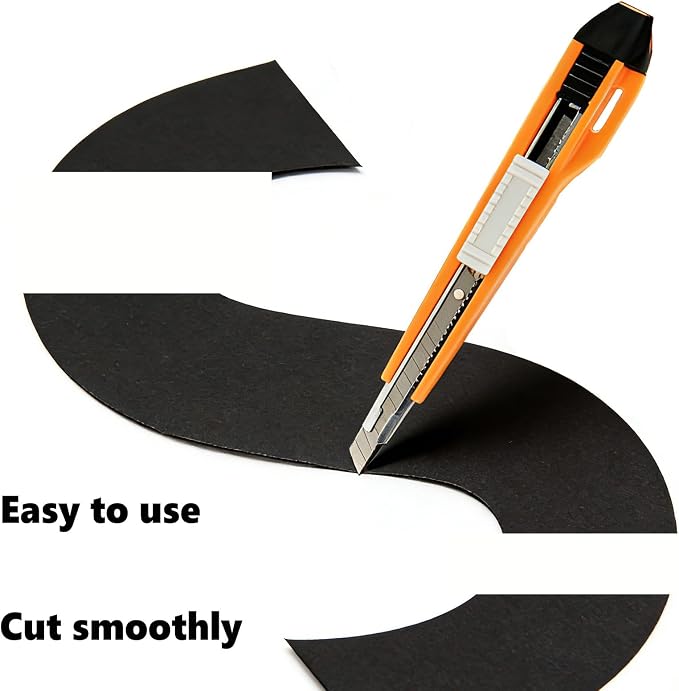 9mm Snap Off Utility Knife High Hardness Retractable Box Cutters - Image 6