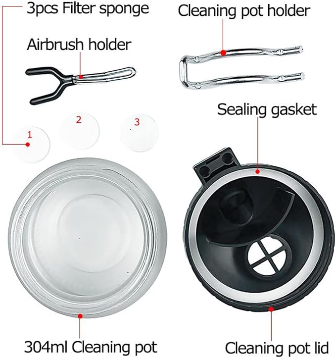 JOYABEST Airbrush Cleaning Pot - Image 3