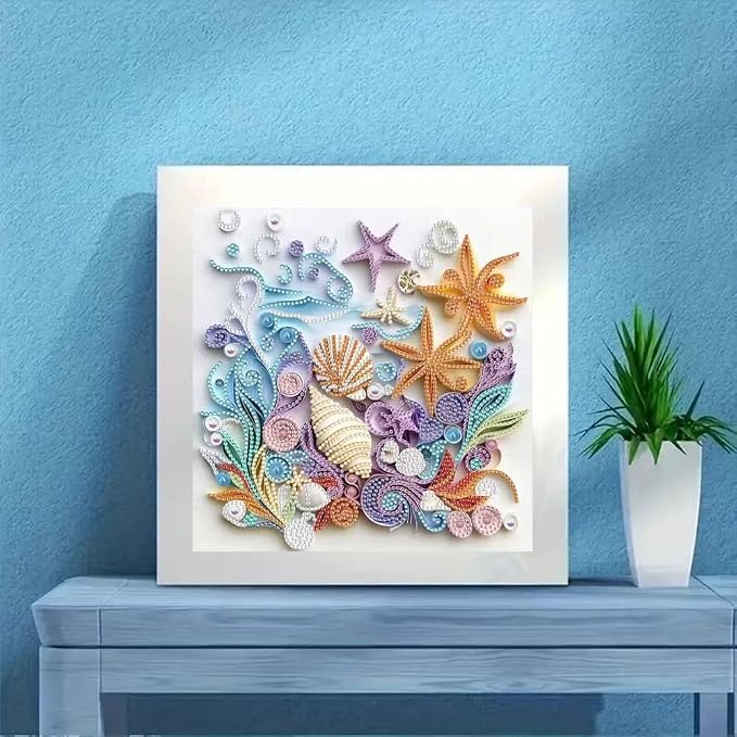 ZQEATRY Shell Starfish Diamond Art Kits - Image 5