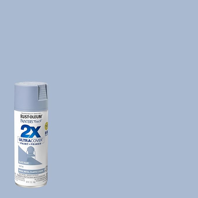 Rust-Oleum Painter's Touch 2X Ultra Cover Spray Paint, Satin Slate Blue | - Image 2