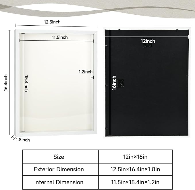 12×16 Shadow Box Frame Display Case - Image 2