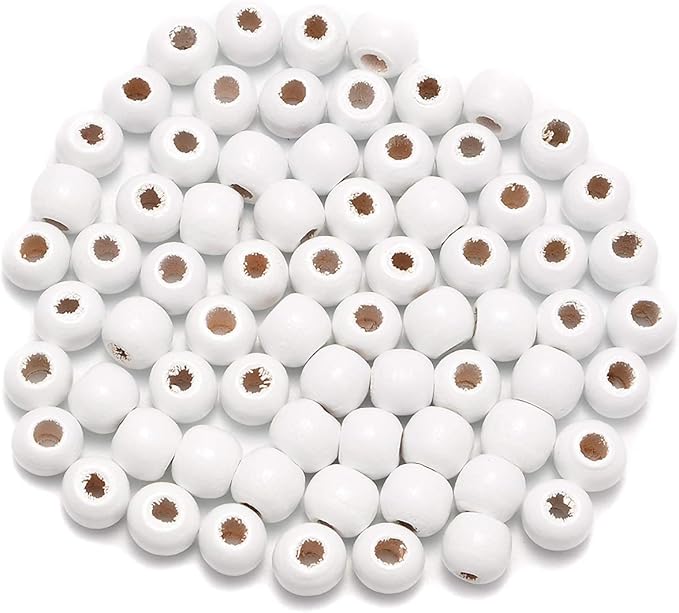 AD Beads Wood Spacer Loose Wooden Craft Beads Big Hole Beads Assorted by ADBeads
