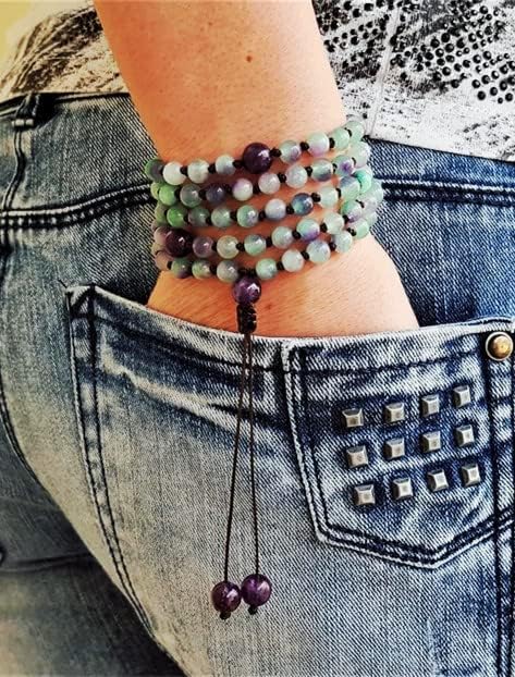 Zenkeeper 108 Pcs Rainbow Fluorite Beads - Image 4