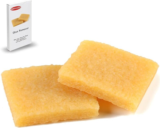 2pcs Glue and Residue Eraser Rubber Cement Cleaner for Removing Adhesive and Residues from Paper Plastic and More