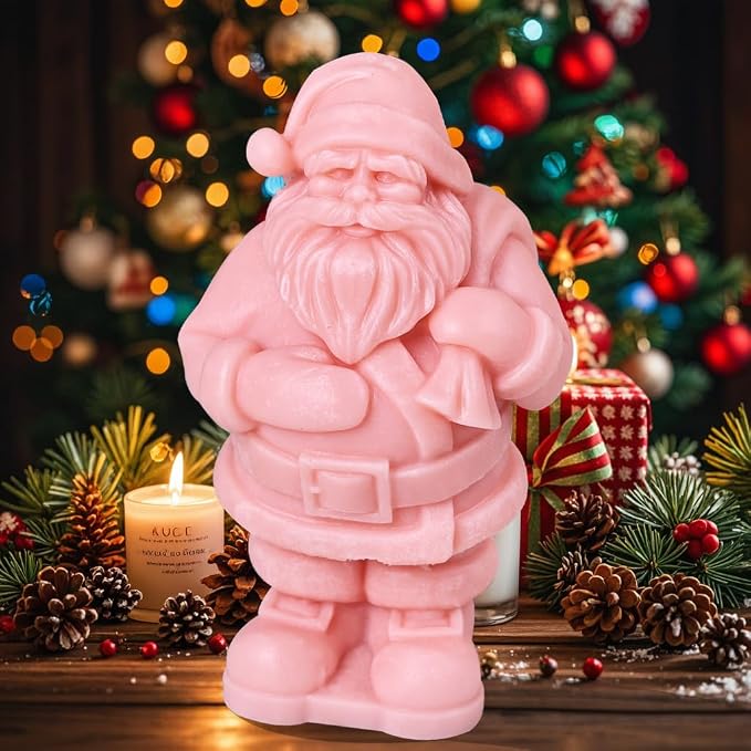 Christmas Candle Mold 3D Santa Claus Shaped Silicone Mold - Image 5
