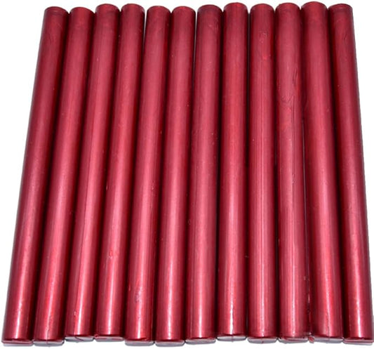 Glue Gun Sealing Wax Stick - Metallic Red for Large Glue Gun, Great Decor for Letter, Wedding Invitations, Cards Envelopes, Snail Mails, Wine Packages, Gift Wrapping