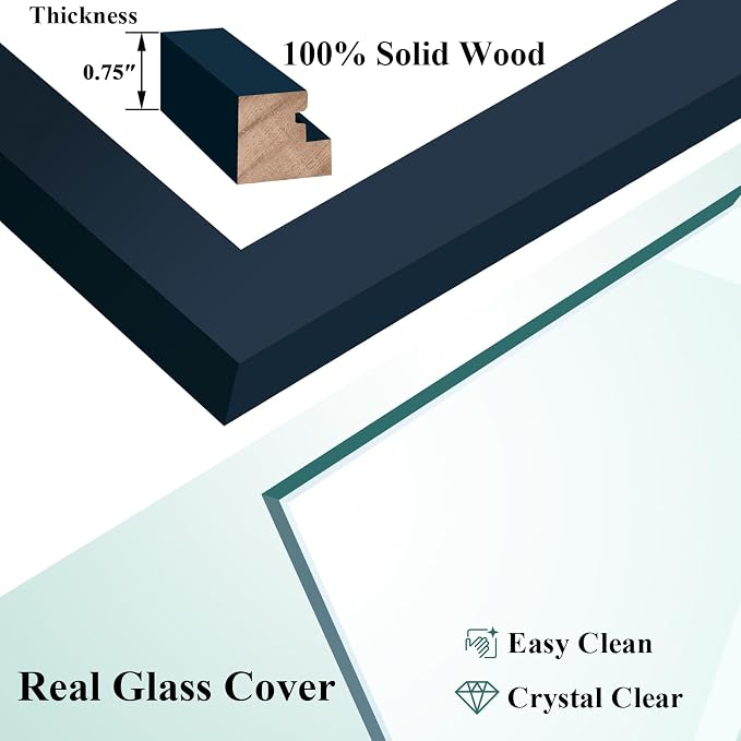 RPJC 4x6 inch Picture Frame Made of Solid Wood High Definition Glass - Image 7