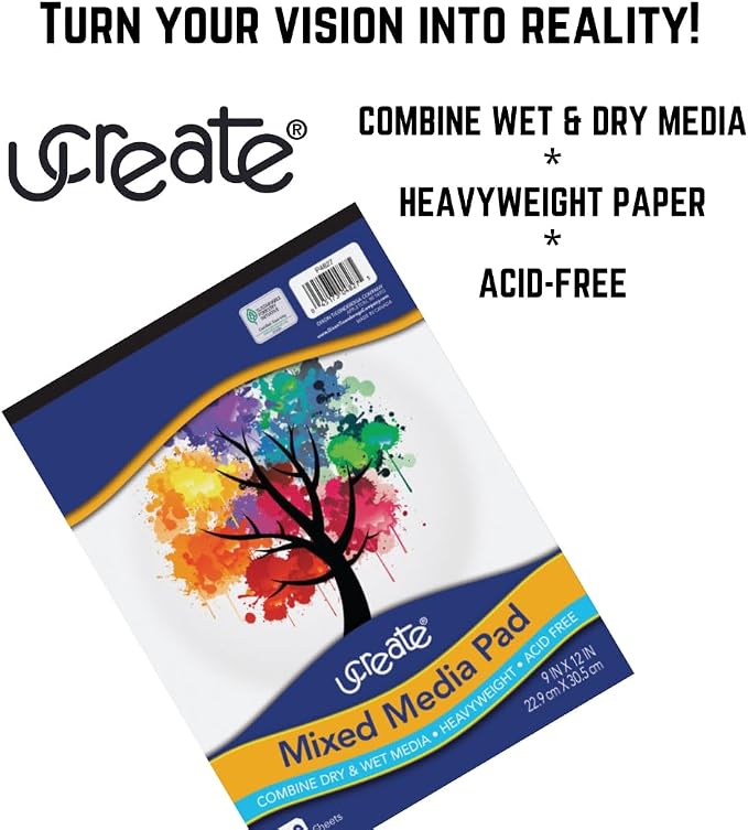 UCreate Mixed Media Pad, 50 Sheets - Image 6