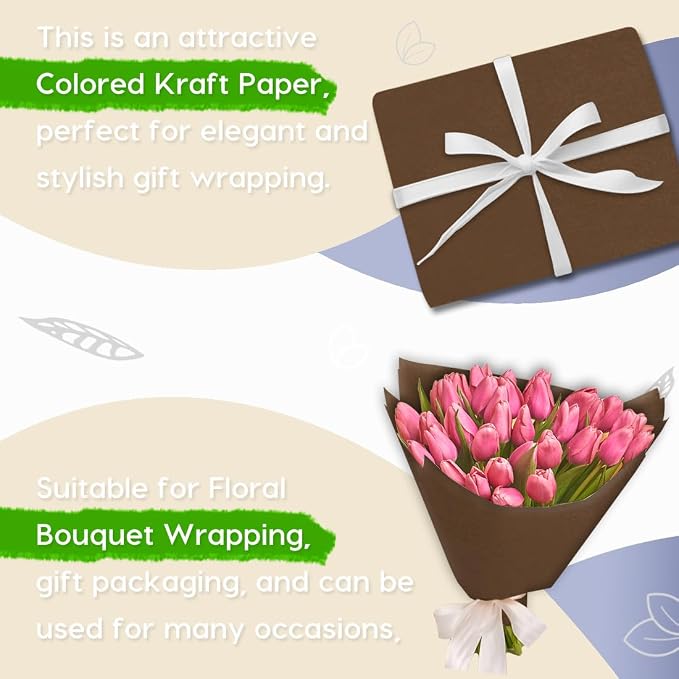 PerkHomy Coffee Kraft Paper Roll 48" x 1 - Image 4