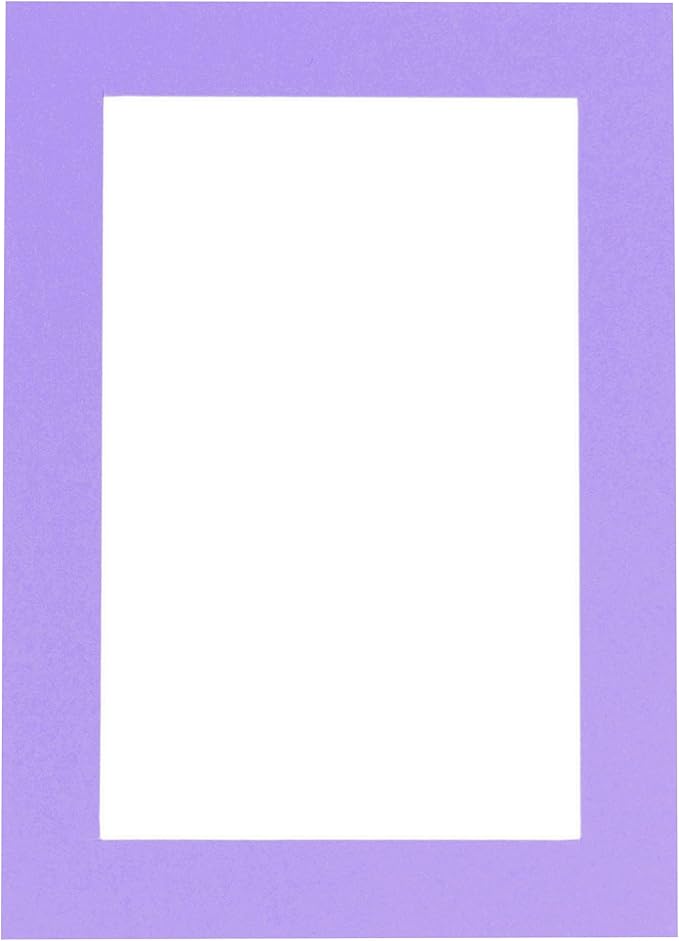 11x14 Mat for 8.5x11 Photo - Precut Light Purple Picture Matboard for Frames Measuring 11 x 14 Inches - Bevel Cut to Display Art 8.5 x 11 Inches - Acid Free ONE MAT with Backing Board & Clear Bag