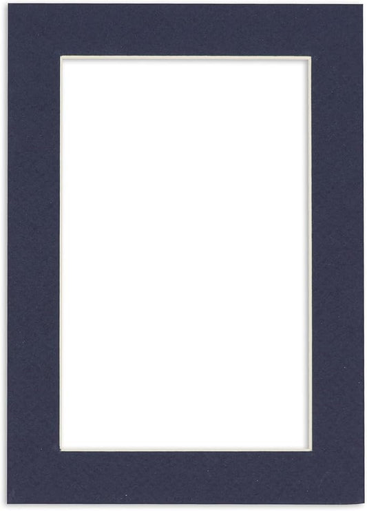 11x14 Mat for 8.5x11 Photo - Precut Navy Picture Matboard for Frames Measuring 11 x 14 Inches - Bevel Cut to Display Art Measuring 8.5 x 11 Inches - Acid Free ONE MAT with Backing Board & Clear Bag