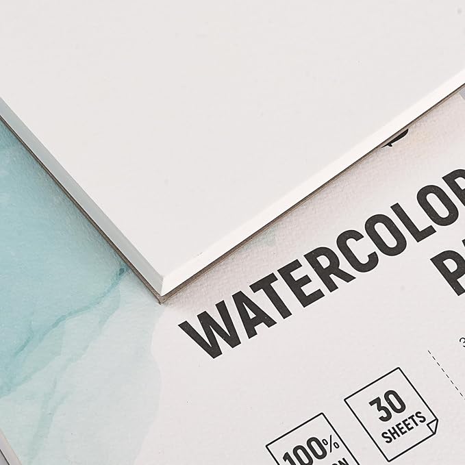 Fingraspuro 9x12 Watercolor Pad, 100% Cotton, Cold Press, 30 Sheets | 140 - Image 4