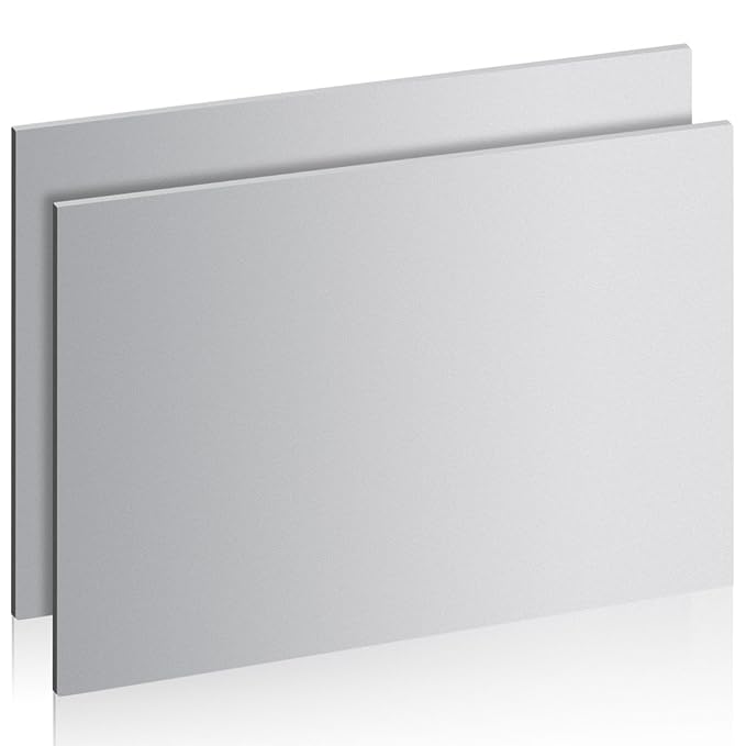 16" x 12" 11 Gauge Steel Sheets Metal Cold Rolled Steel Plate, 2 Pcs Weldable Metal Sheet for DIY Craft Projects, Industrial, Professional
