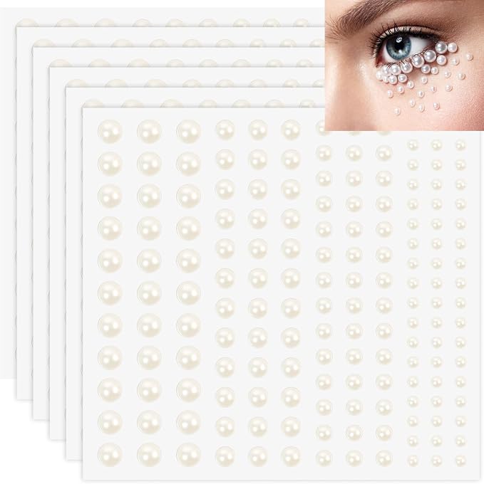 990pcs Self-Adhesive Pearl Stickers by Unknown