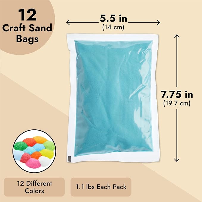 Bright Creations Colored Sand for Sand Art 12-Pack - Image 4
