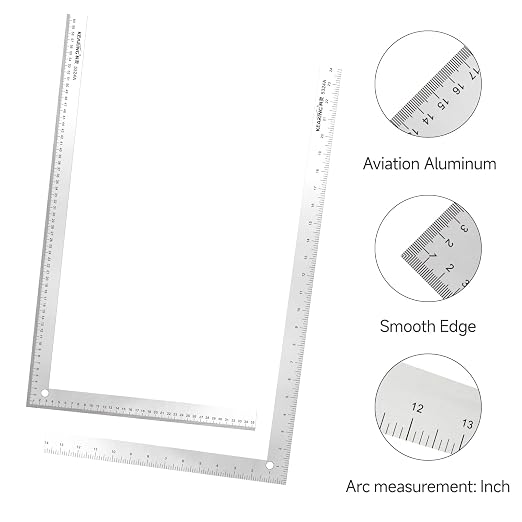 KEARING 24"x14" L-Square Ruler Other Sided Metric 60x35cm - Image 4