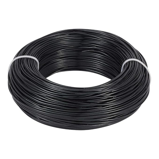 Fashewelry 328 Feet 15 Gauge Aluminum Wire Black Bendable Metal Craft Wire for Beading Jewelry Craft Making (1.5mm)