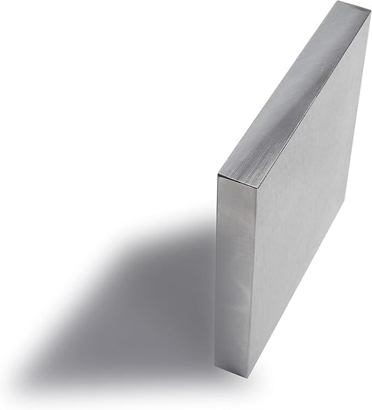 HimaPro Steel Bench Block 4"x4" Flat Anvil Jewelers Tool Metal Bench Block for Jewelry and Stamping (4"X4"X1/2")