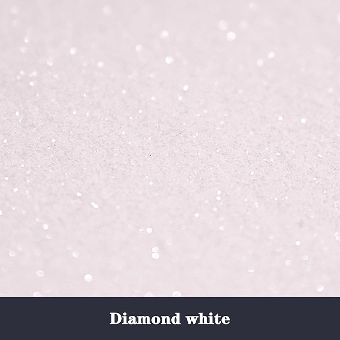High Capacity 260g Shaker Bottle Package Metalic Fine Glitter,ANGXILIN Glitter for Tumbler Jewelry Making,Epoxy Resin DIY Craft,Face Body Nail Art Fine Glitter (Diamond White)