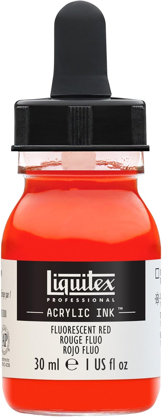 Liquitex Professional Acrylic Ink, 1-oz Jar, Fluorescent Red by Liquitex