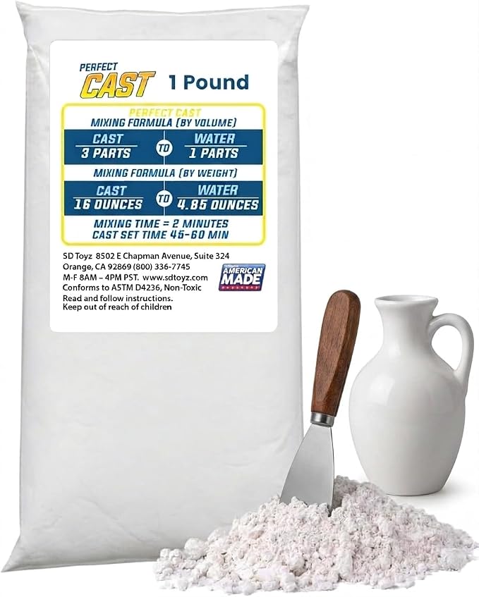 Perfect Cast Mold Casting Powder, Fast-Curing, Water-Based Material by PerfectCraft